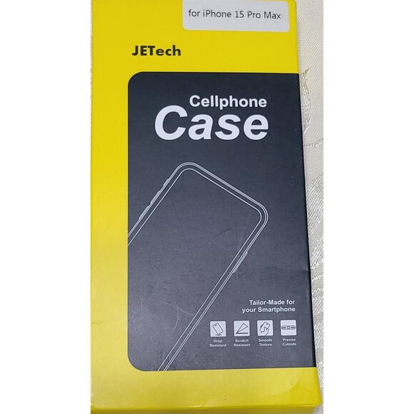 JETech Case for iPhone 15 Pro Max Shock-Absorption Bumper Cover HD Clear Glitter - Picture 2 of 6